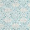 Tecido para decoração Jacquard Azulejos elegantes – azul petróleo claro/bege claro,  thumbnail number 1
