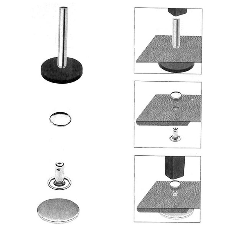 Rebites tubulares, Espessura do material [15 Unidade | Ø 9 mm] - prateado metálica| Prym,  image number 4
