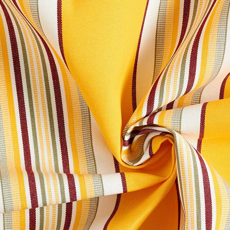 Tecido para toldos Riscas largas e estreitas – amarelo-sol/branco,  image number 3