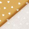 Corações espalhados de popeline de algodão orgânico – mostarda,  thumbnail number 4