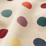 Tecido para decoração Gobelina Pontos de confete – bege claro/vermelho,  thumbnail number 2