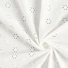 Tecido de algodão Bordado inglês Flores pequenas – branco,  thumbnail number 3
