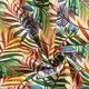 Tecido para decoração Meio linho Panamá Ramo de palmeira colorido – natural,  thumbnail number 3