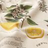 Tecido para decoração Meio linho Panamá Ervas aromáticas – natural/amarelo,  thumbnail number 2