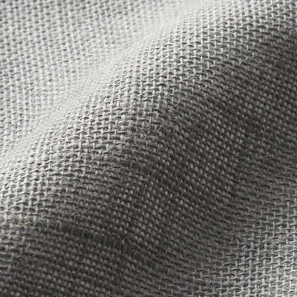 Tecido para decoração Juta Liso 150 cm – cinzento,  image number 3