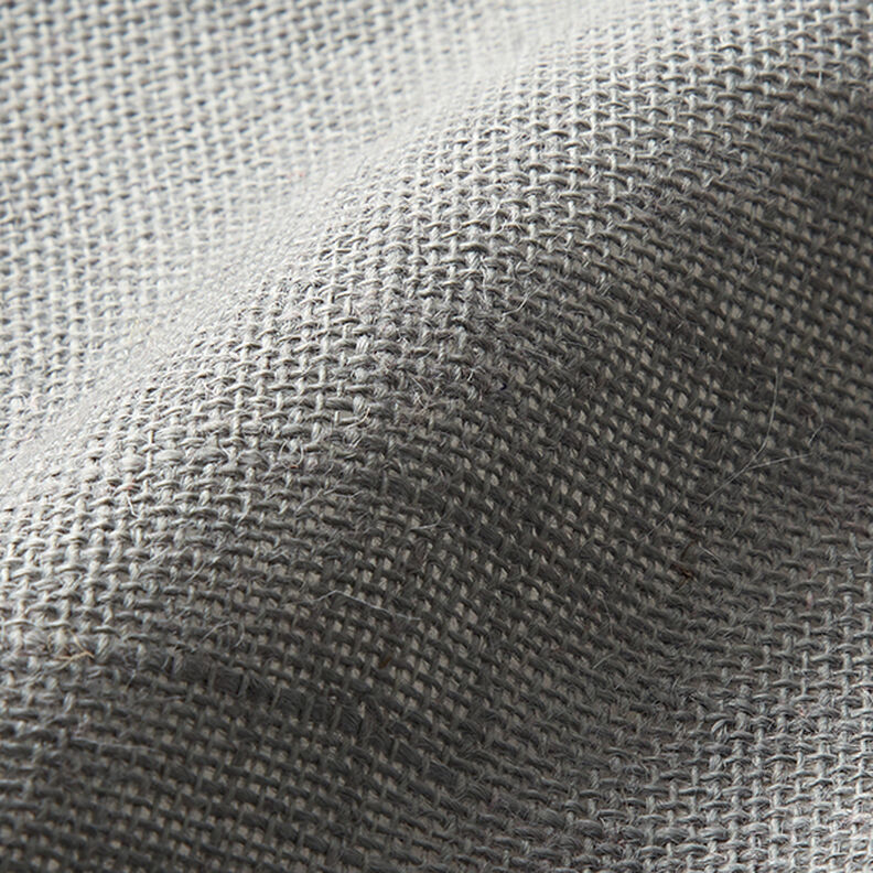 Tecido para decoração Juta Liso 150 cm – cinzento,  image number 3