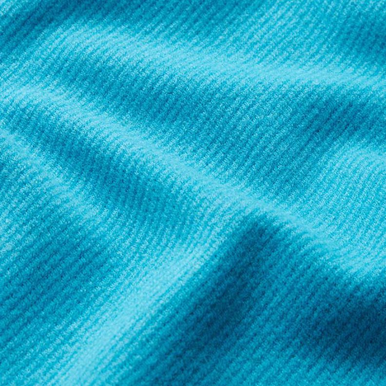 Tecido para sobretudos Mistura de lã Liso – turquesa,  image number 2
