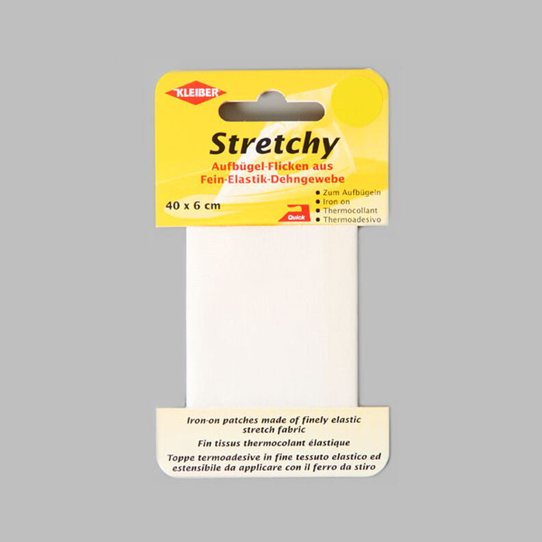 Remendo elástico Stretchy – branco,  image number 1
