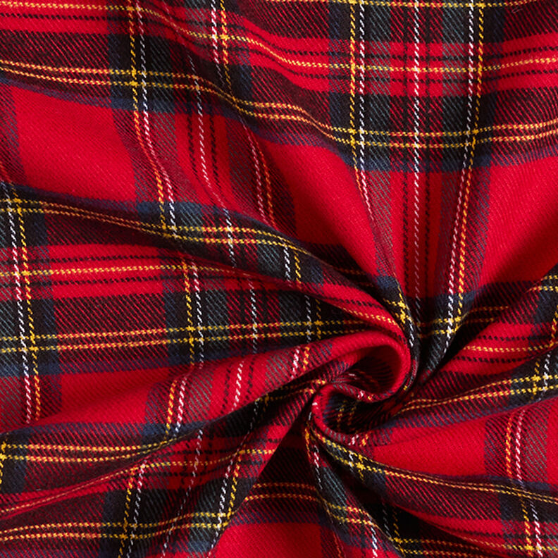 Flanela de algodão Xadrez escocês – vermelho,  image number 3