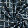 GOTS Jersey de algodão Checks | Tula – azul-noite/mostarda,  thumbnail number 3