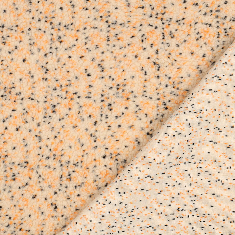 Tecido de pelúcia Teddy Tweed Melange | Poppy Fabrics – bege,  image number 5