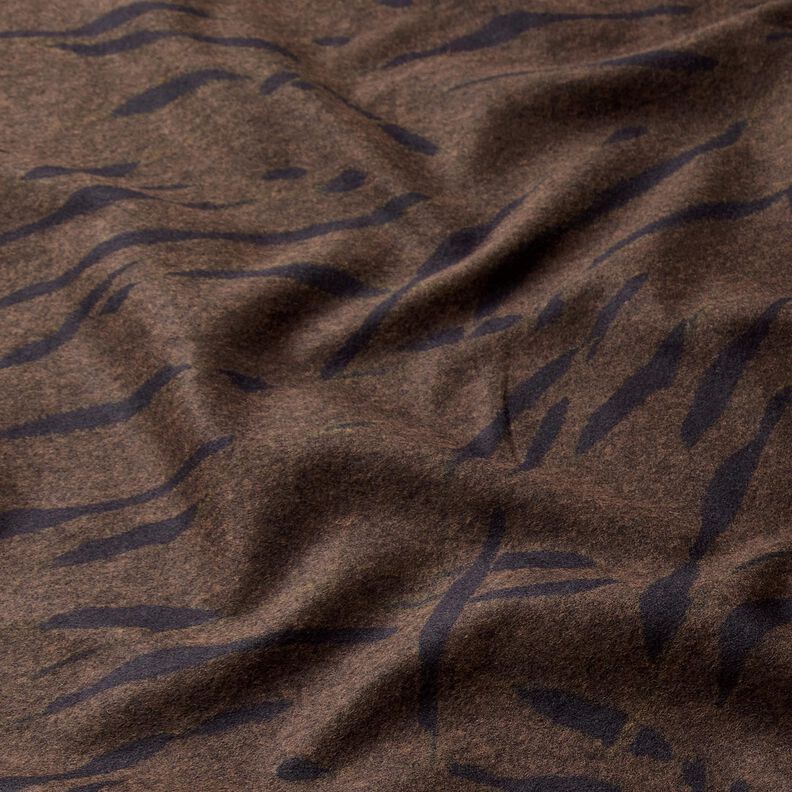 Jersey Romanit Cardado Riscas abstratas – castanho escuro,  image number 2