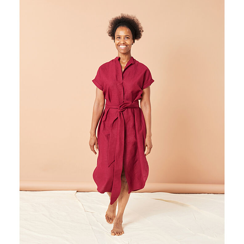 Tecido de linho Mistura de Rami Médio – azul petróleo,  image number 8