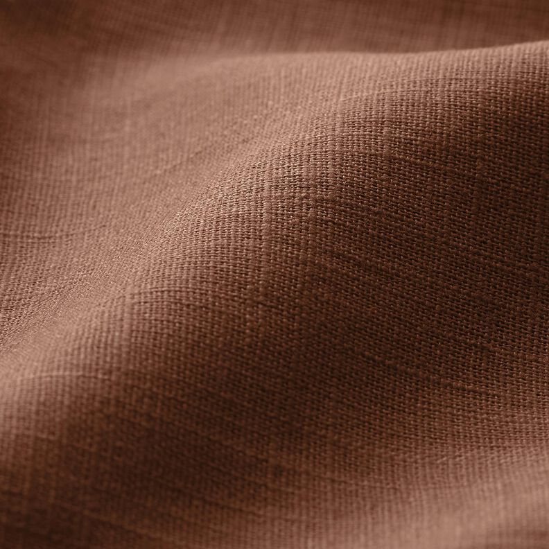 Tecido de linho Mistura de Rami Médio – castanho,  image number 2