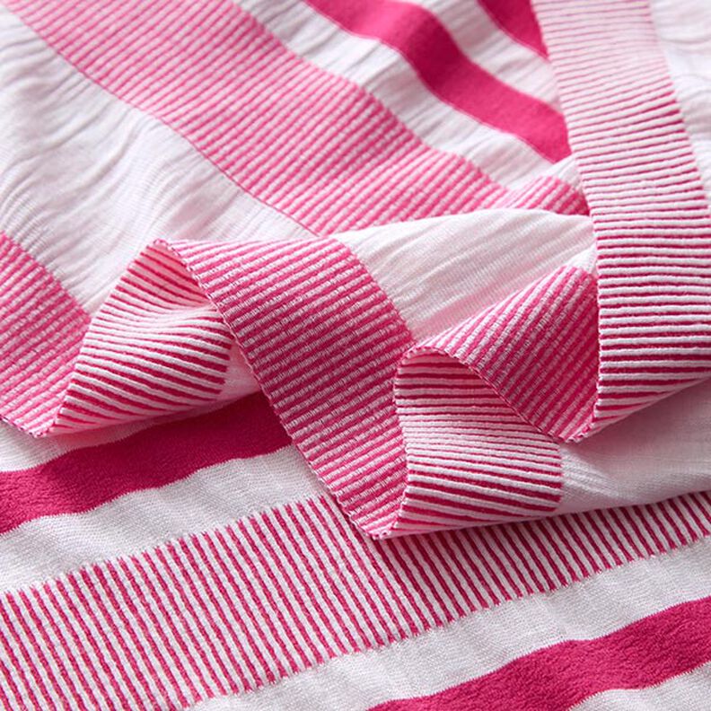 Jersey de viscose Colisão – branco/pink,  image number 3