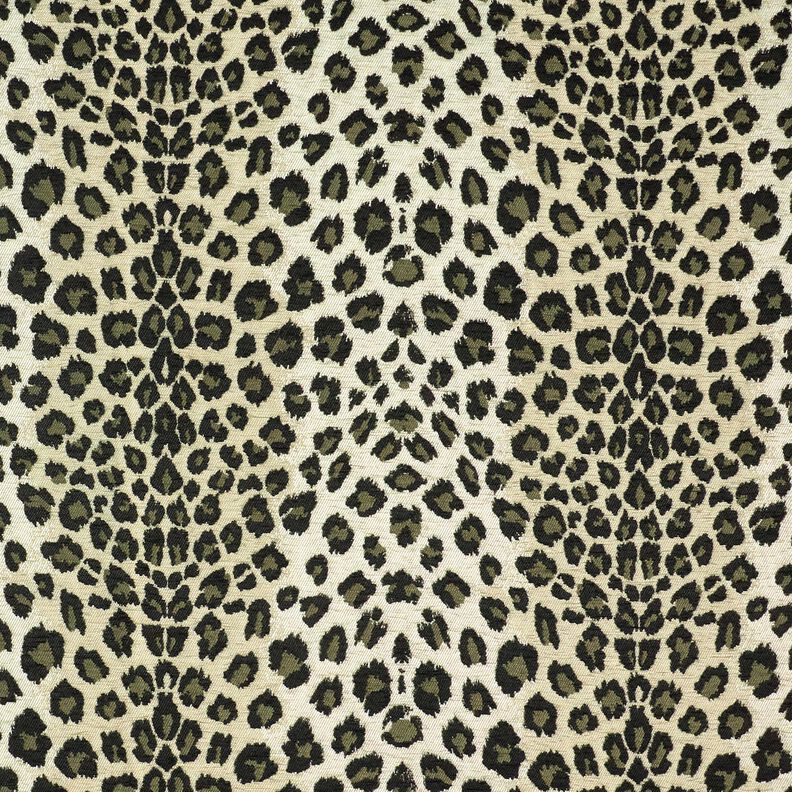 Tecido para estofos Jacquard Leopardo – taupe/caqui,  image number 1